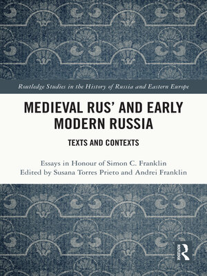 cover image of Medieval Rus' and Early Modern Russia